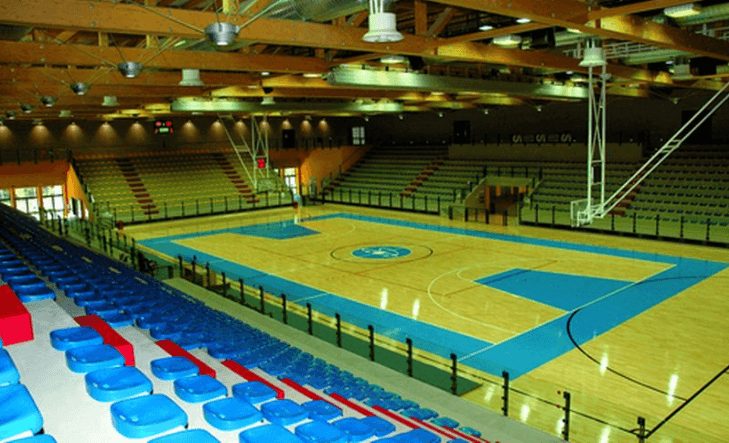 Palestra con campo da basket